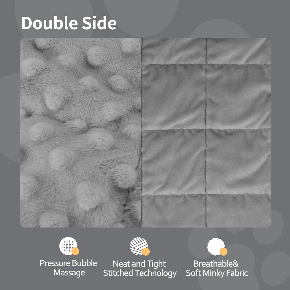LaSyL double-sided pet blanket with dot texture for extra coziness.