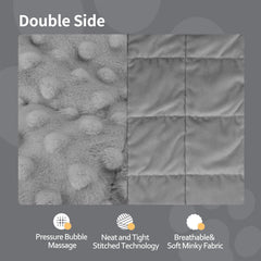 LaSyL double-sided pet blanket with dot texture for extra coziness.