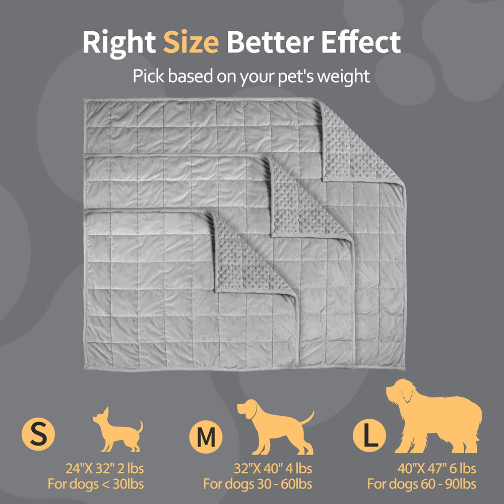 LaSyL structured 4x4 compartments blanket for even weight distribution.
