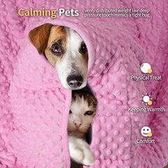 LaSyL weighted blanket closeup with soft minky fabric, luxurious softness.