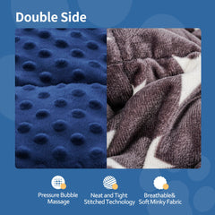 LaSyL weighted blanket for pets—two-sided minky fabric enhances snuggle comfort.