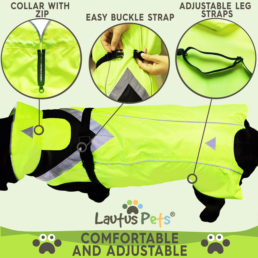 Lautus Pets reflective strips boost visibility in low light conditions