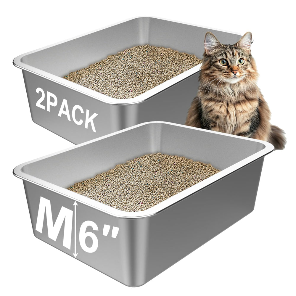 Lawei litter box easy grip handles enable portable relocation between rooms.