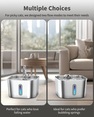 Lawfery cat water fountain ultra-quiet pump keeps spaces peaceful