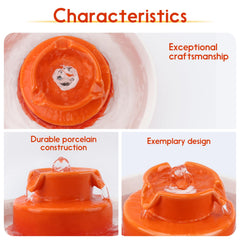 Lawfery Cupcake Cat Fountain dual pumps offer quiet operation for a peaceful home
