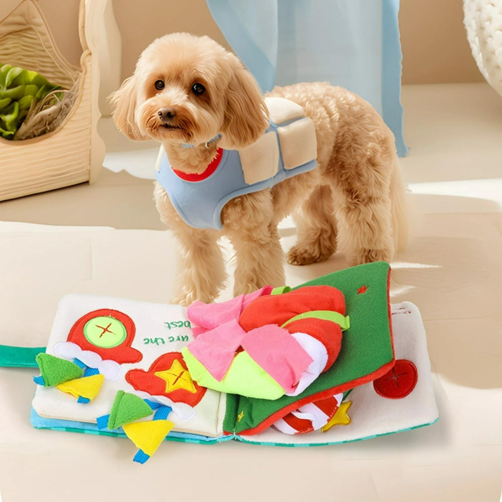 Layheld snuffle book velvet fabric closeup signals plush comfort and durability