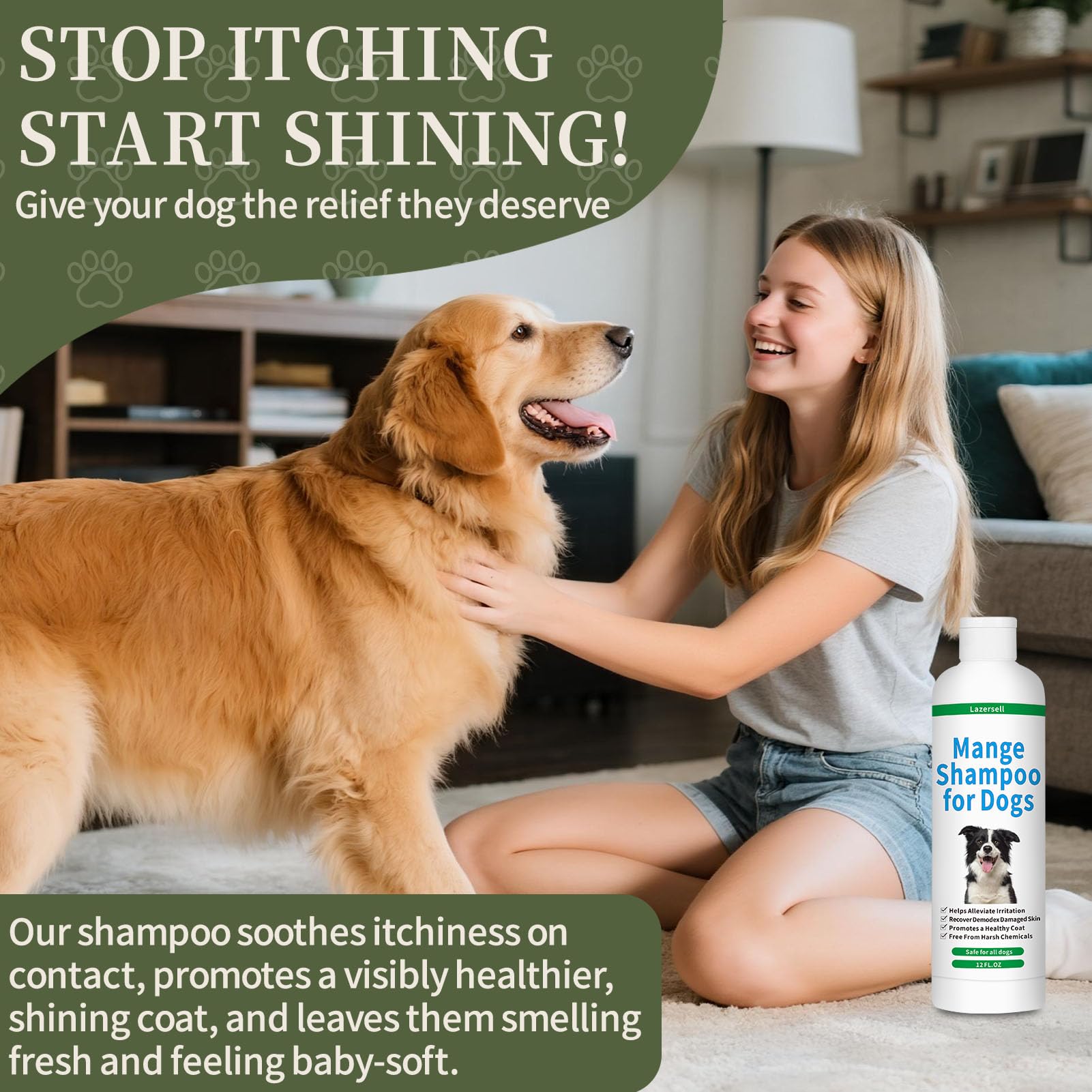 Lazersell lavender oil supports skin healing in dogs.