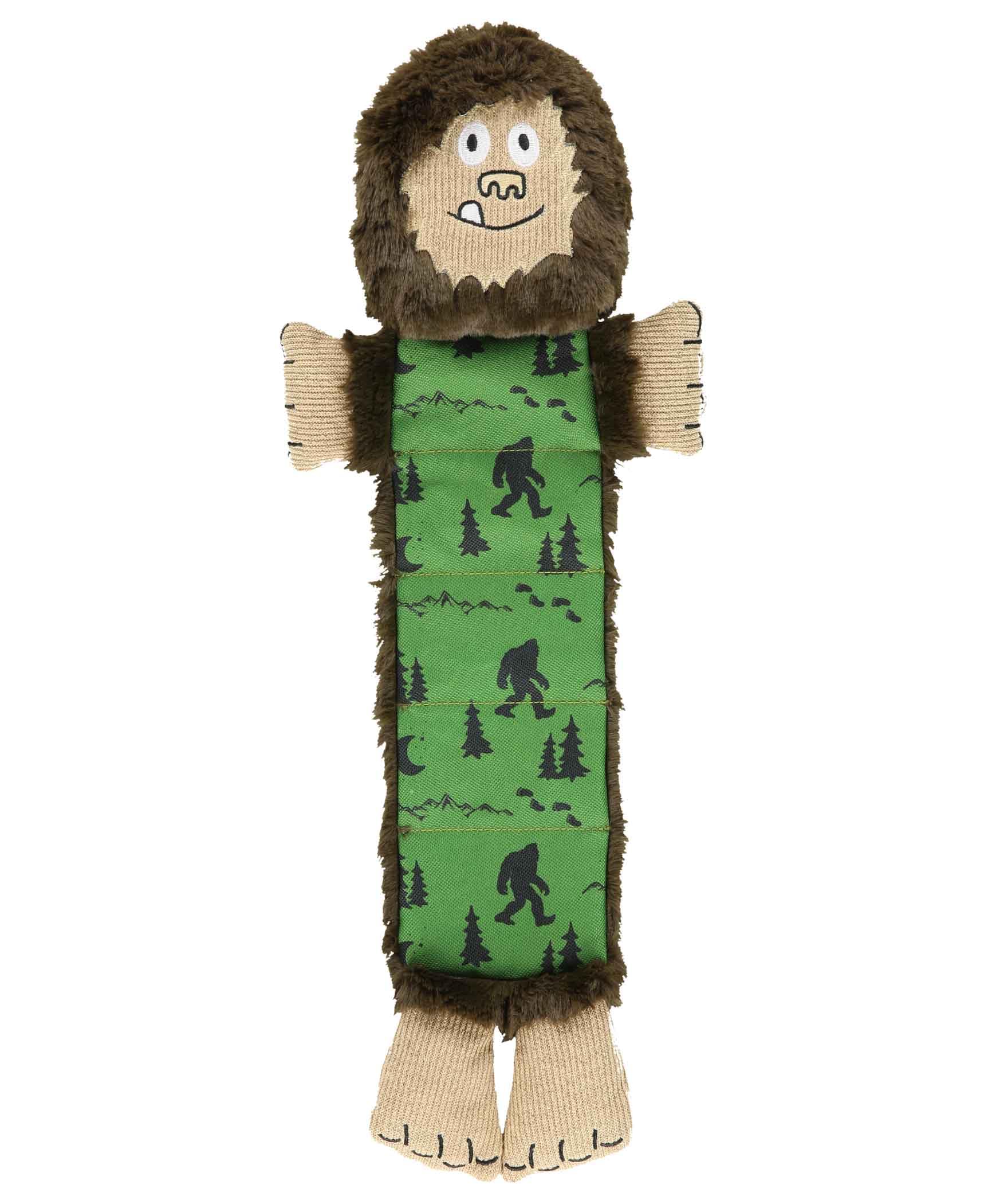 Lazy One Bigfoot Squeaky Dog Toy head with squeaker for interactive play
