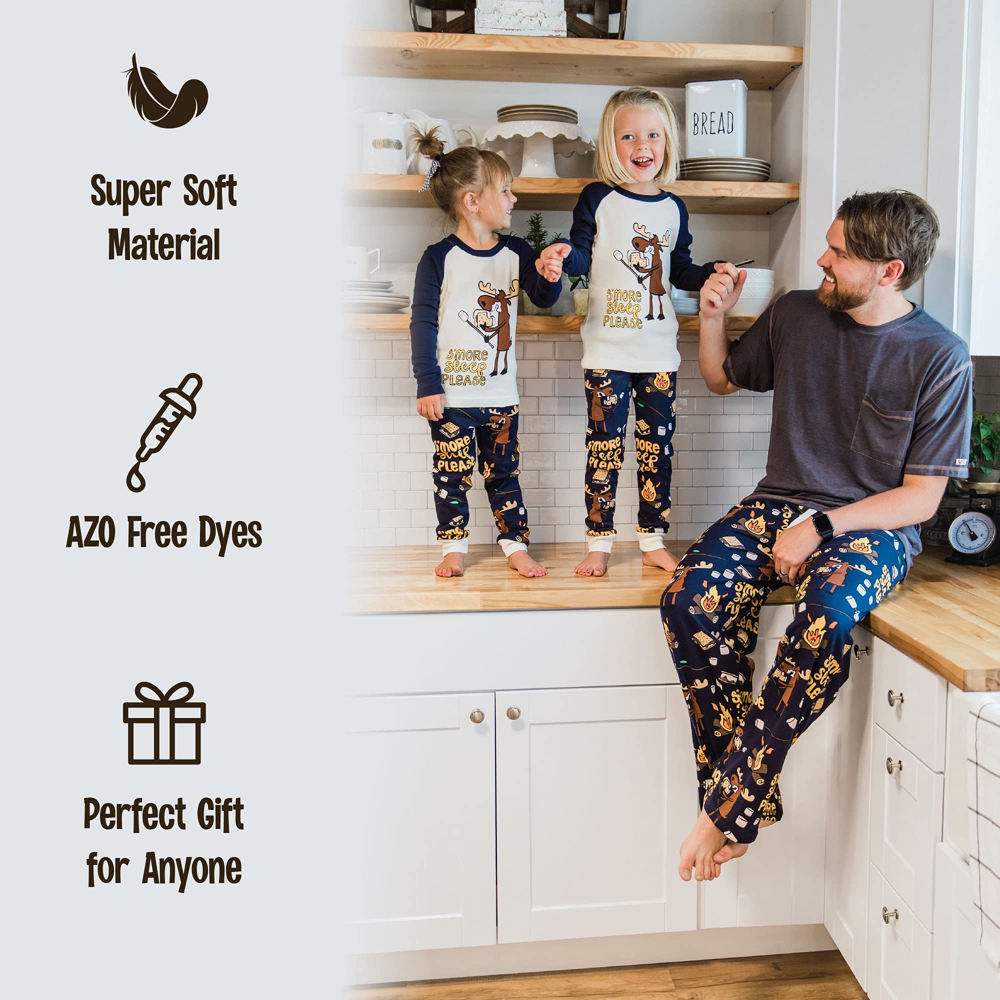 Lazy One flannel pajama pants family set option for coordinated holiday lounging