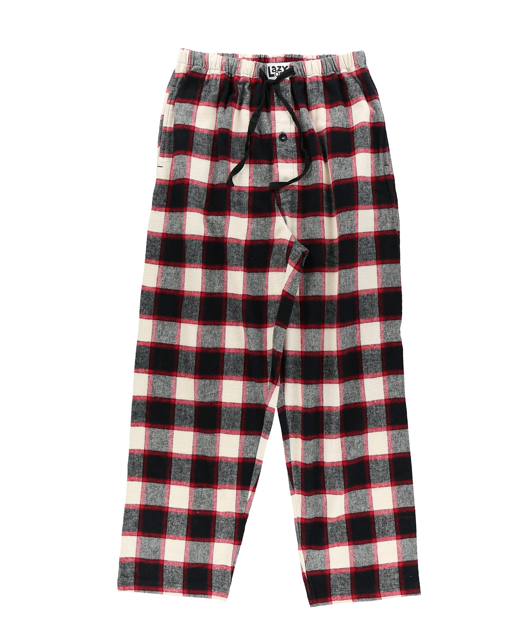 Lazy One flannel pajama pants pockets detail highlighting convenient storage