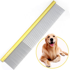 LBMBAIC 10inch large dog comb long tooth for efficient undercoat removal on big breeds.