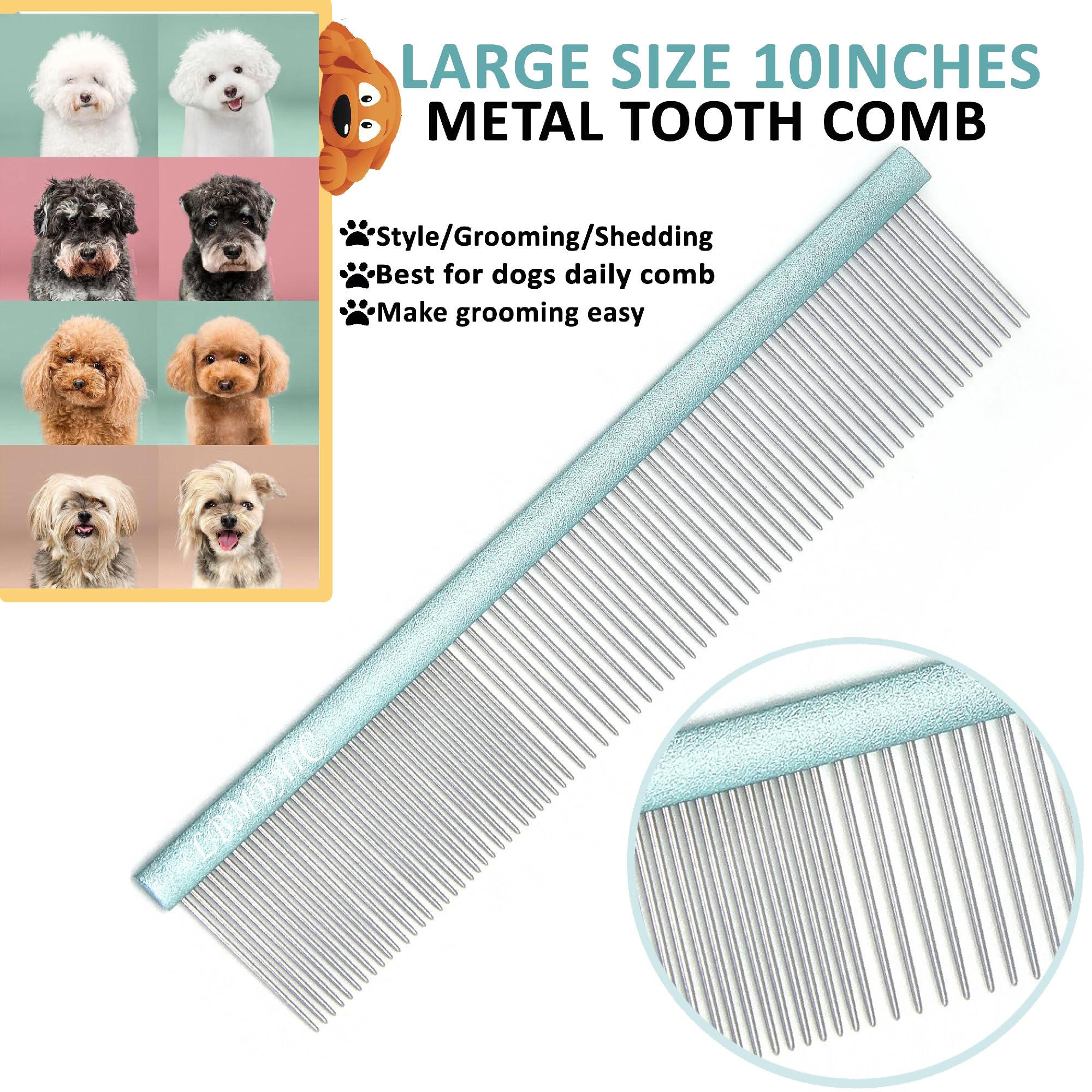 LBMBAIC dual-sided teeth coat with coarse and fine options
