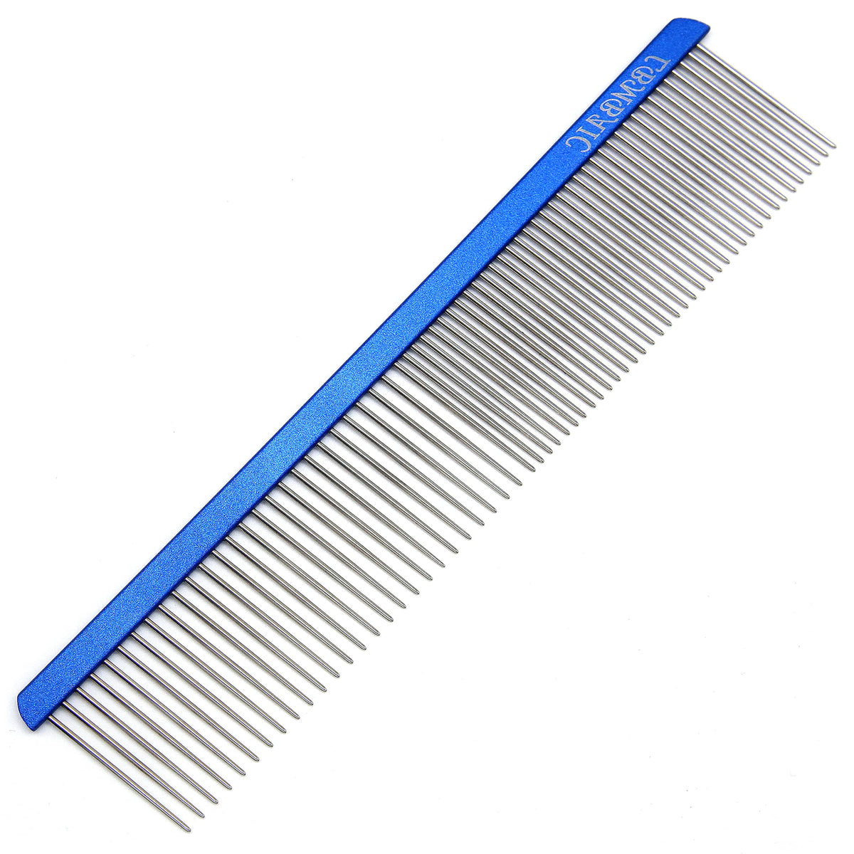 LBMBAIC metal dog grooming comb long teeth pins for deep coat detangling