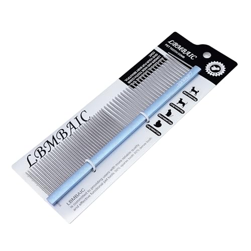 LBMBAIC peine doble cara para perros y gatos, desenredo eficiente.