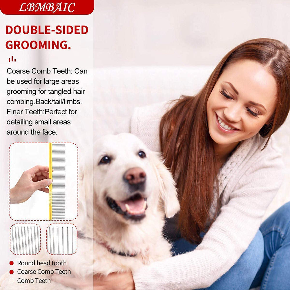 LBMBAIC professional pet comb resists deformation and recovers shape.