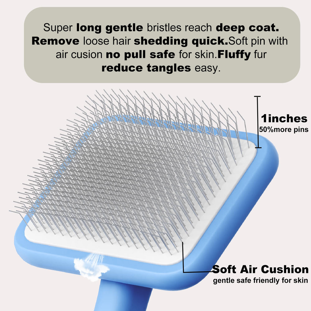 LBMBAIC&PAW large-firm-soft-pins ensure easy detangling on thick coats.