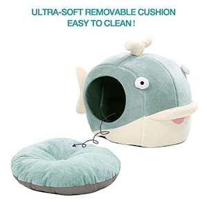 Lcybem cat bed washable cover demonstrates easy care for busy homes.