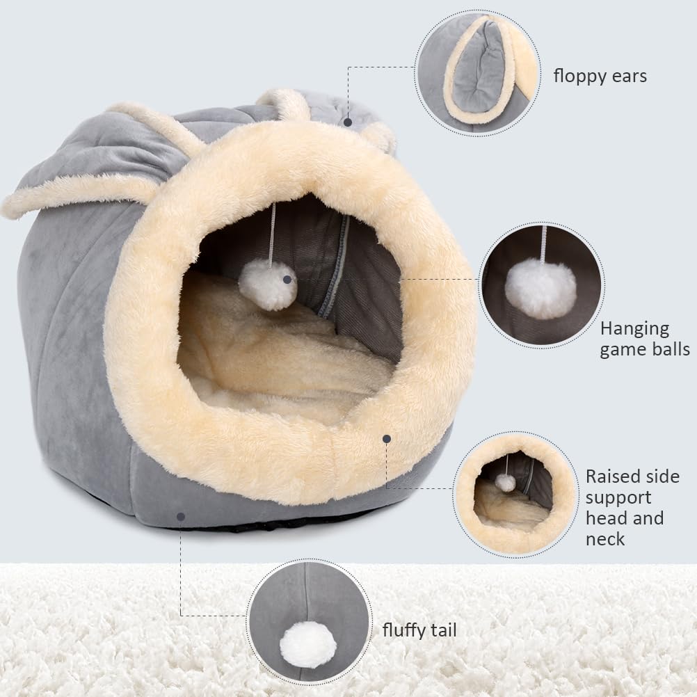 Lcybem machine-washable cat bed stays fresh with simple cold-water cycles.