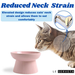 Le Serveta ceramic bowl pink heart-design elevates mealtimes with playful charm.