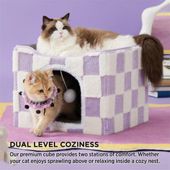 LE SURE cat cave inside view highlighting spacious den for lounging