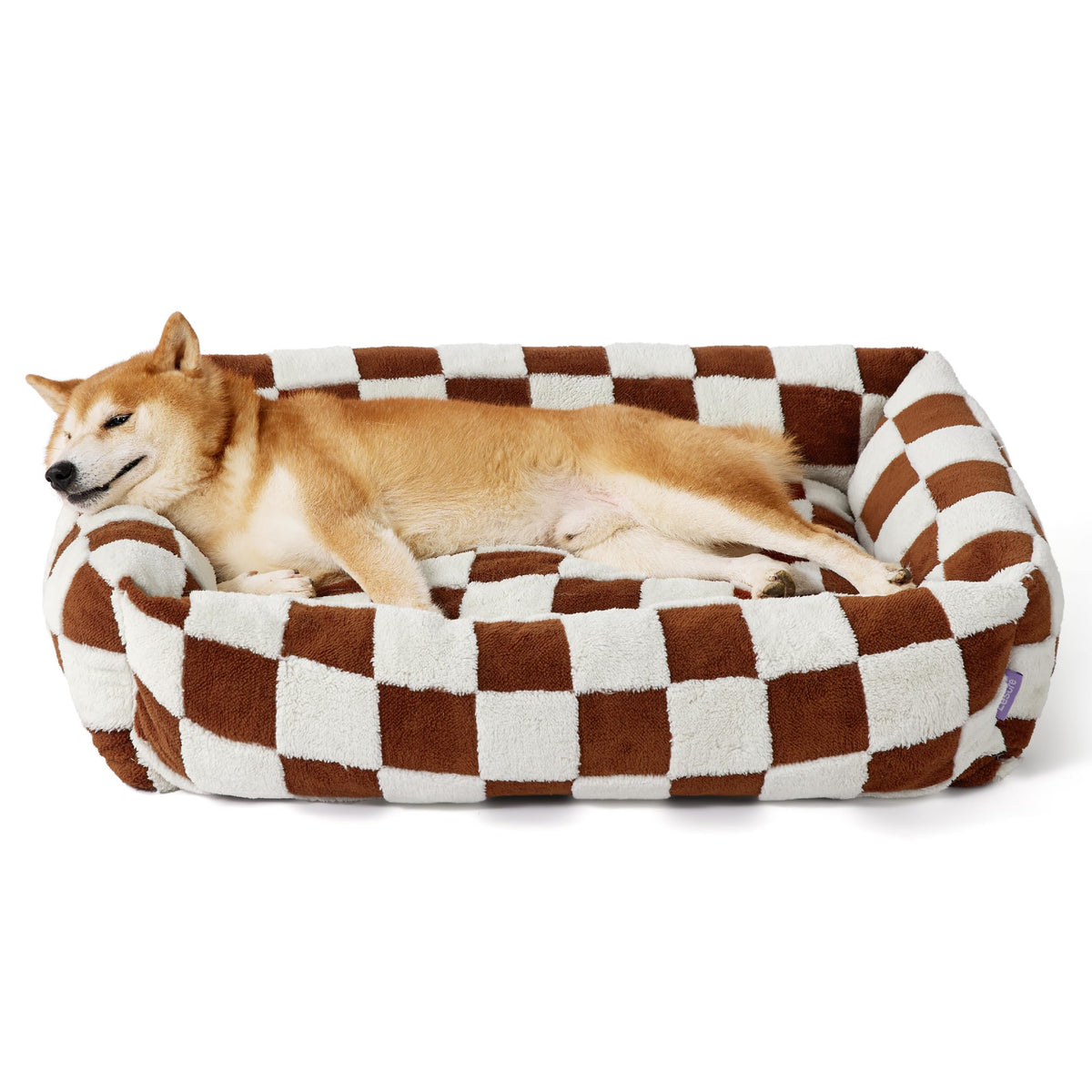 LE SURE cute dog bed large corner support provides stable head and neck comfort for dogs.