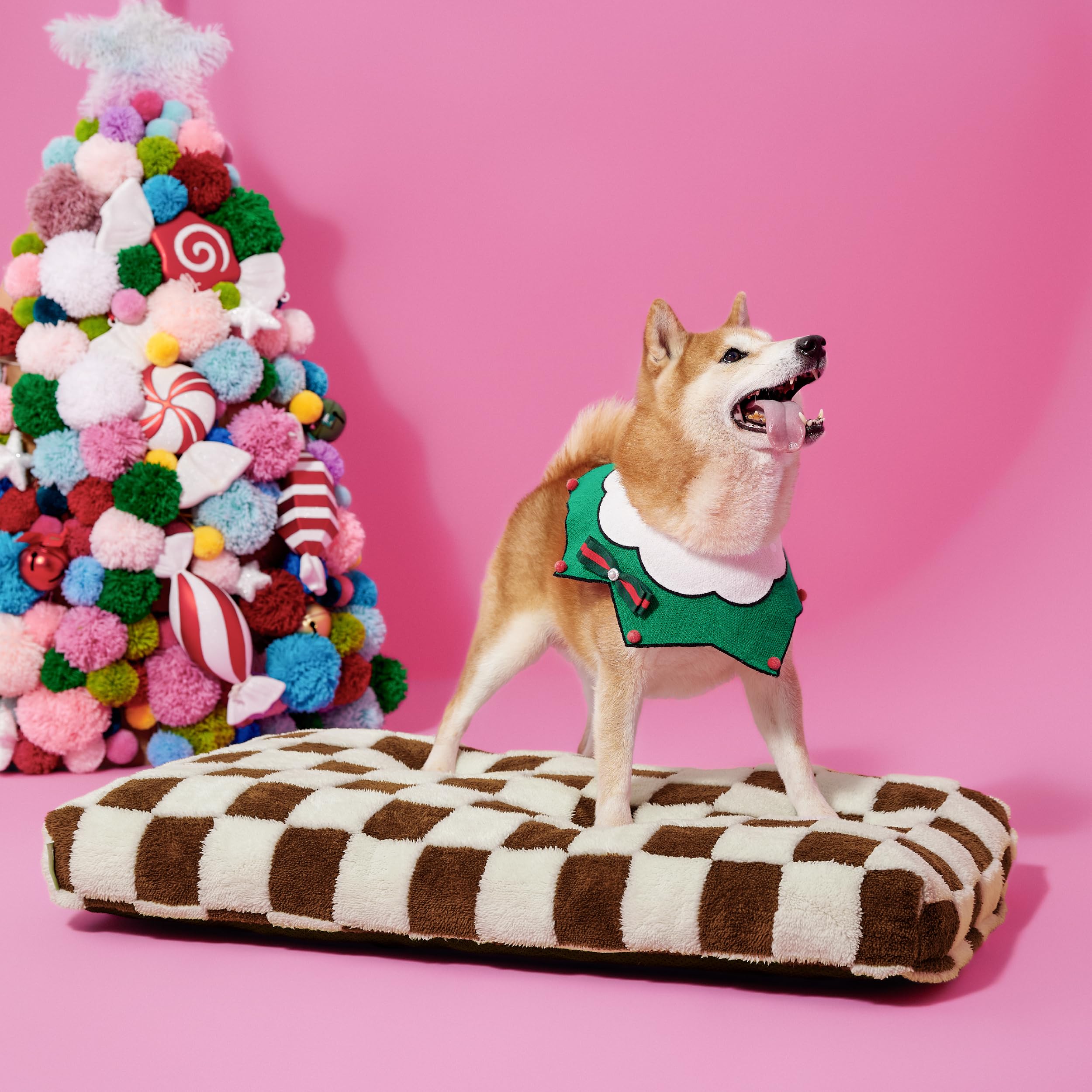LE SURE dog bed brown design complements modern home decor