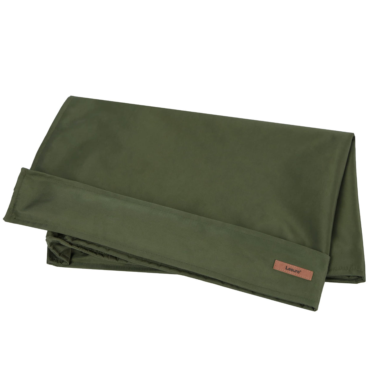 LE SURE dog bed cover green front view shows durable protection for pet mats.