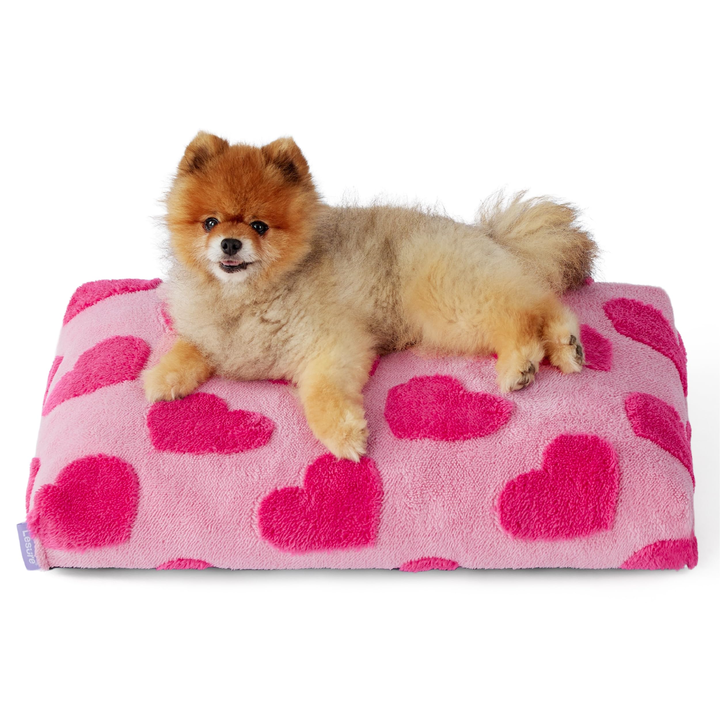 LE SURE dog bed in kennel or crate-use demonstrates versatile indoor-outdoor placement.