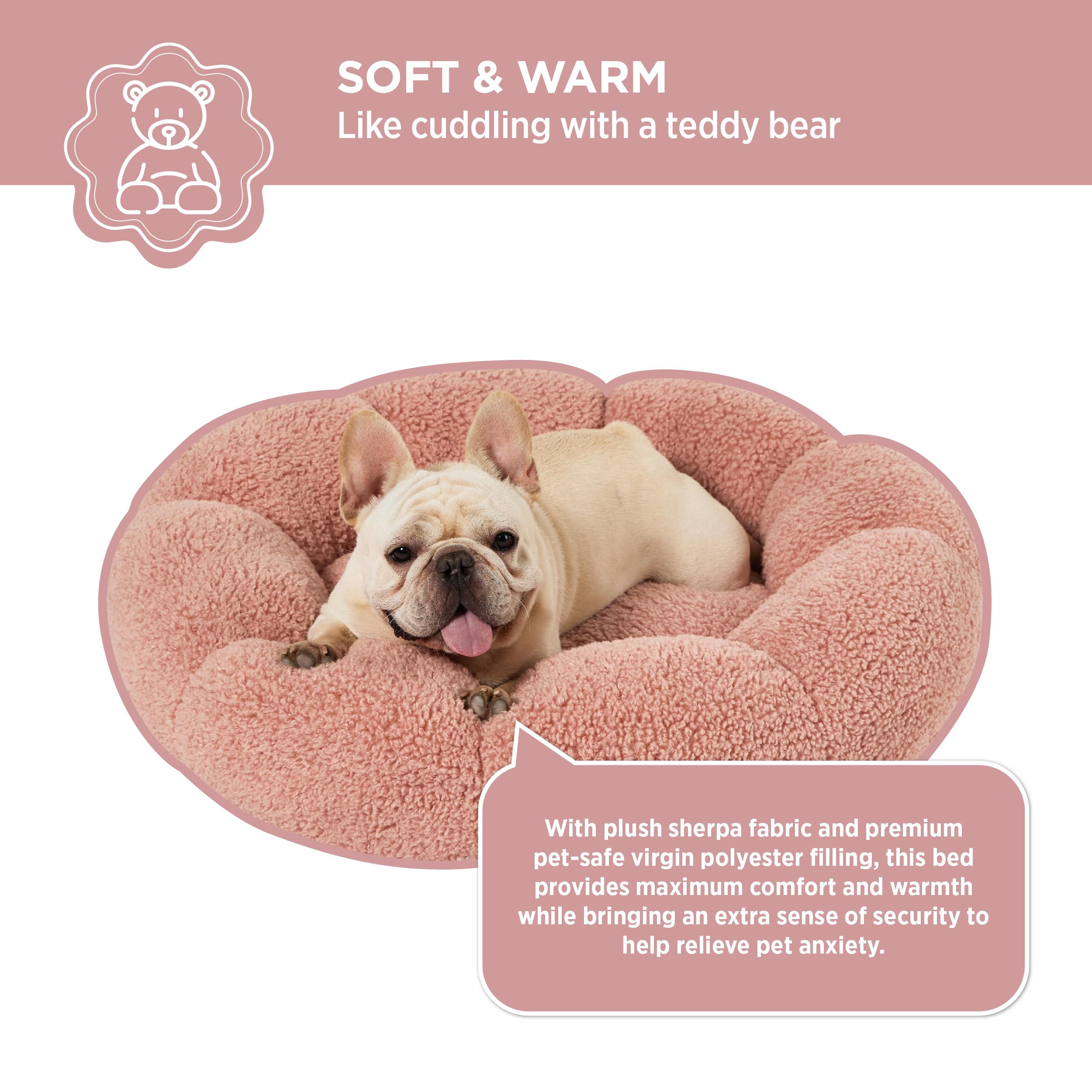 LE SURE Non-Slip Base Ensures Stable, Safe Rest for Pets on Hard Floors.