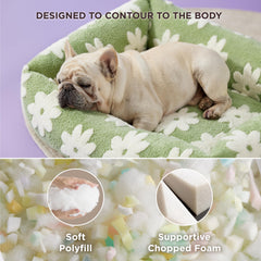 LE SURE dog bed with 2:1 high-density foam fill for joint comfort.