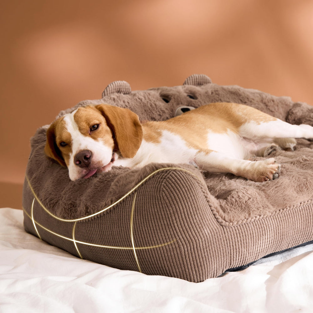LE SURE dog bed soft bubble faux fur provides plush, skin-friendly comfort.