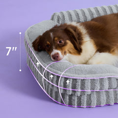 LE SURE dog bed with washable removable cover for easy cleaning after adventures.