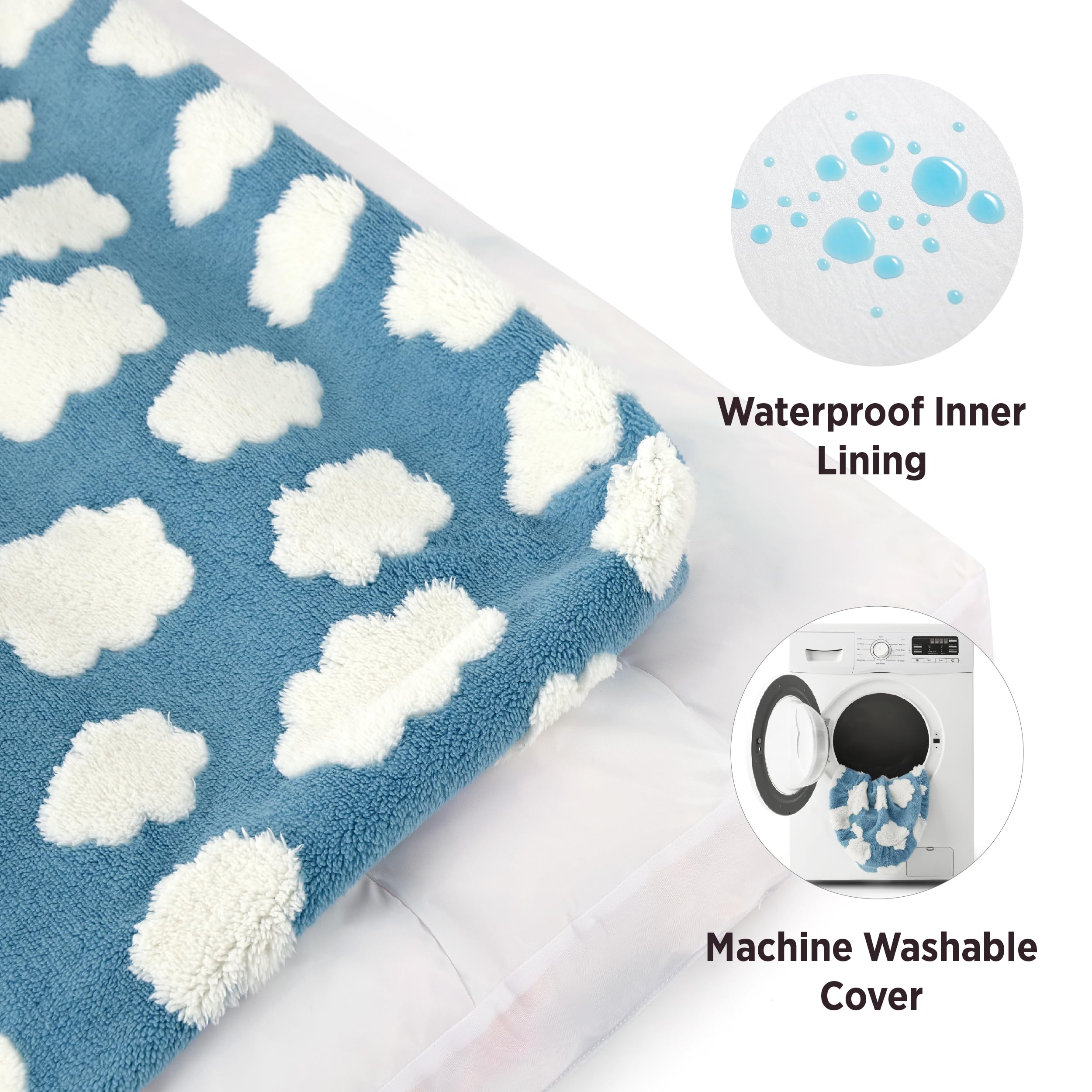 LE SURE Extra Large Dog Bed anti-slip bottom keeps the bed in place
