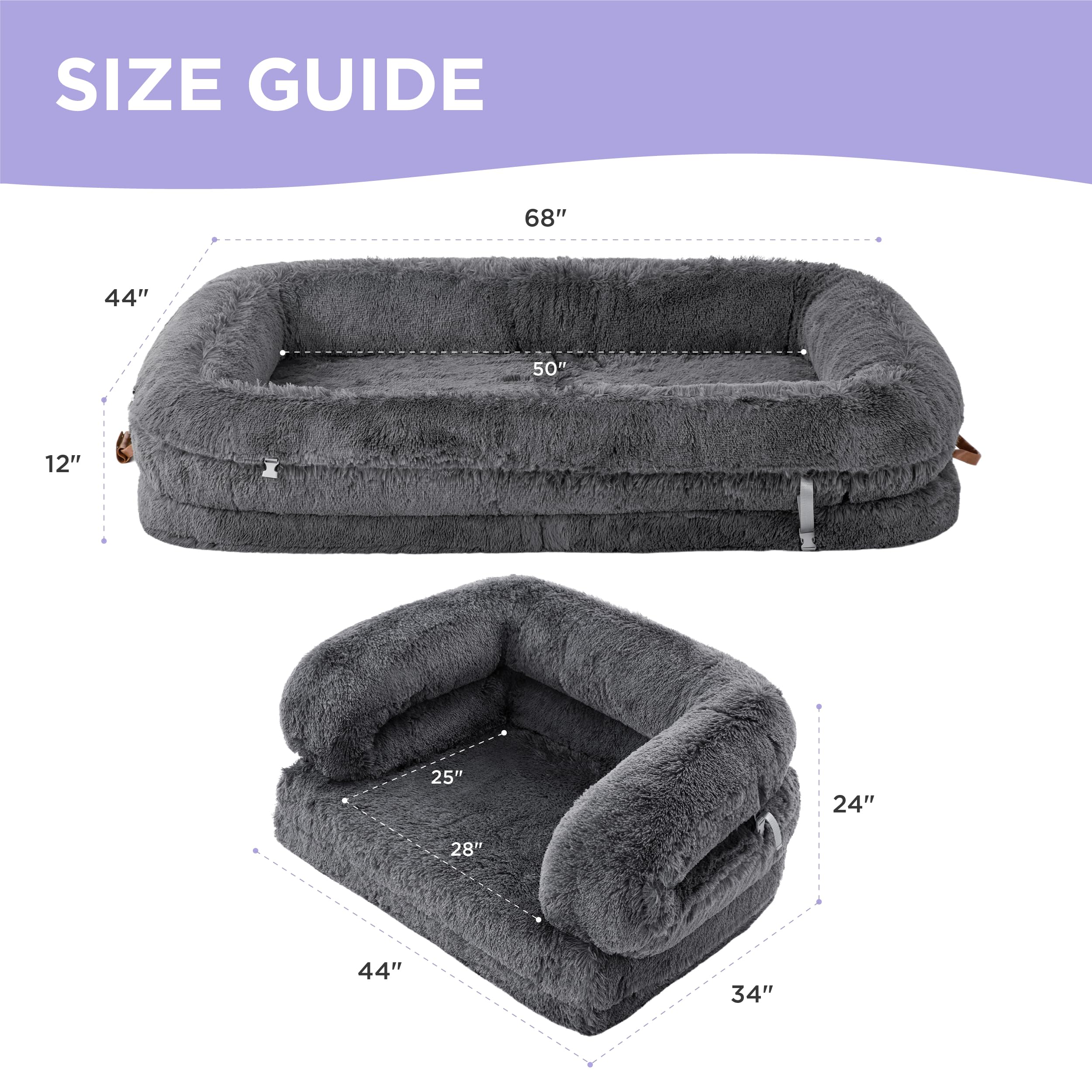 LE SURE waterproof cover shown protecting the bed from spills during daily use