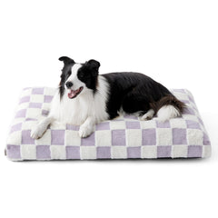 LE SURE large dog bed purple front view shows plush surface for cozy naps