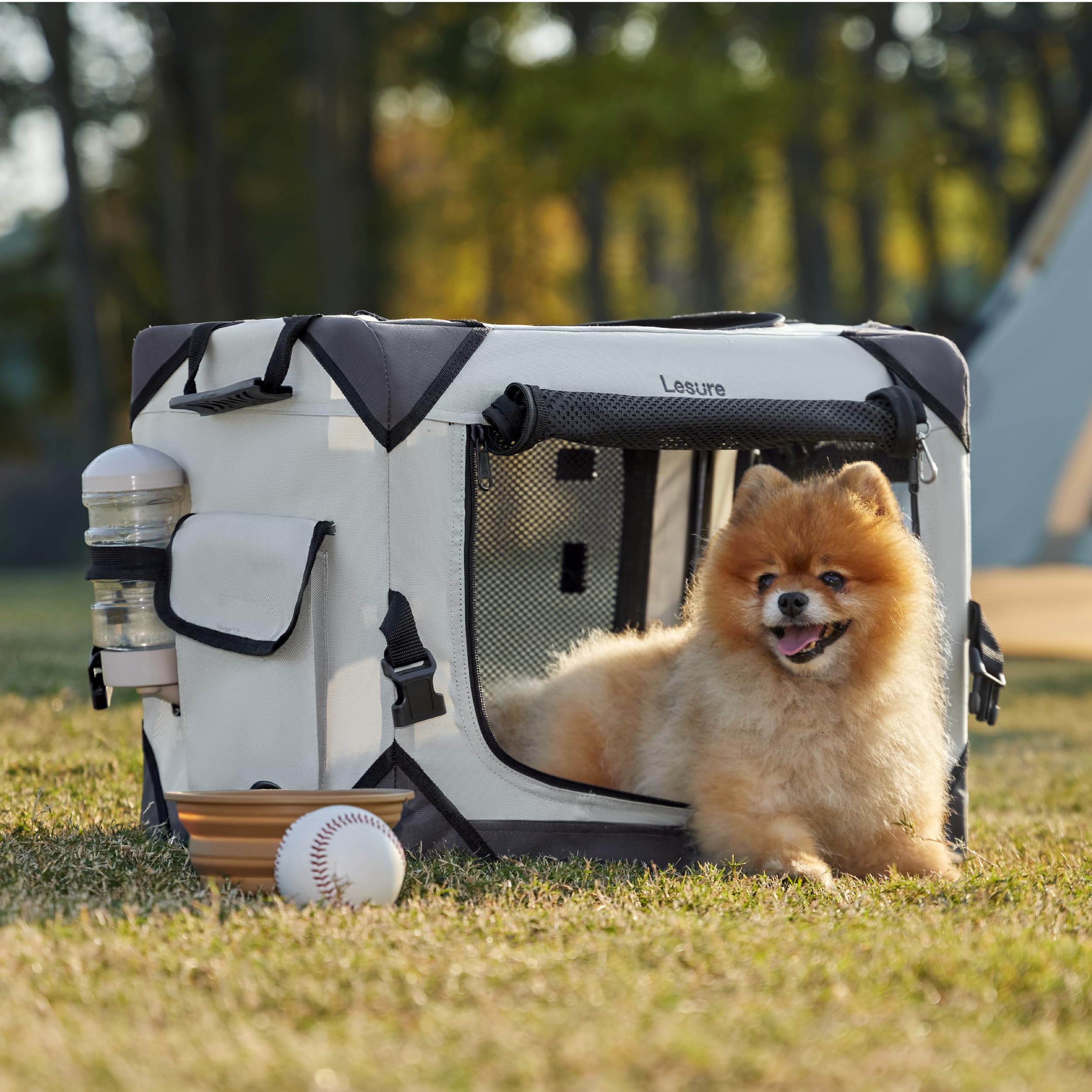 LE SURE Lesure collapsible crate mesh windows provide visibility and airflow during outdoor adventures