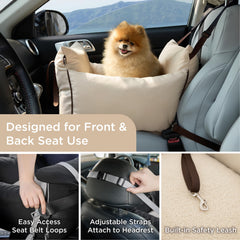 LE SURE Lesure booster in back seat setup for versatile placement