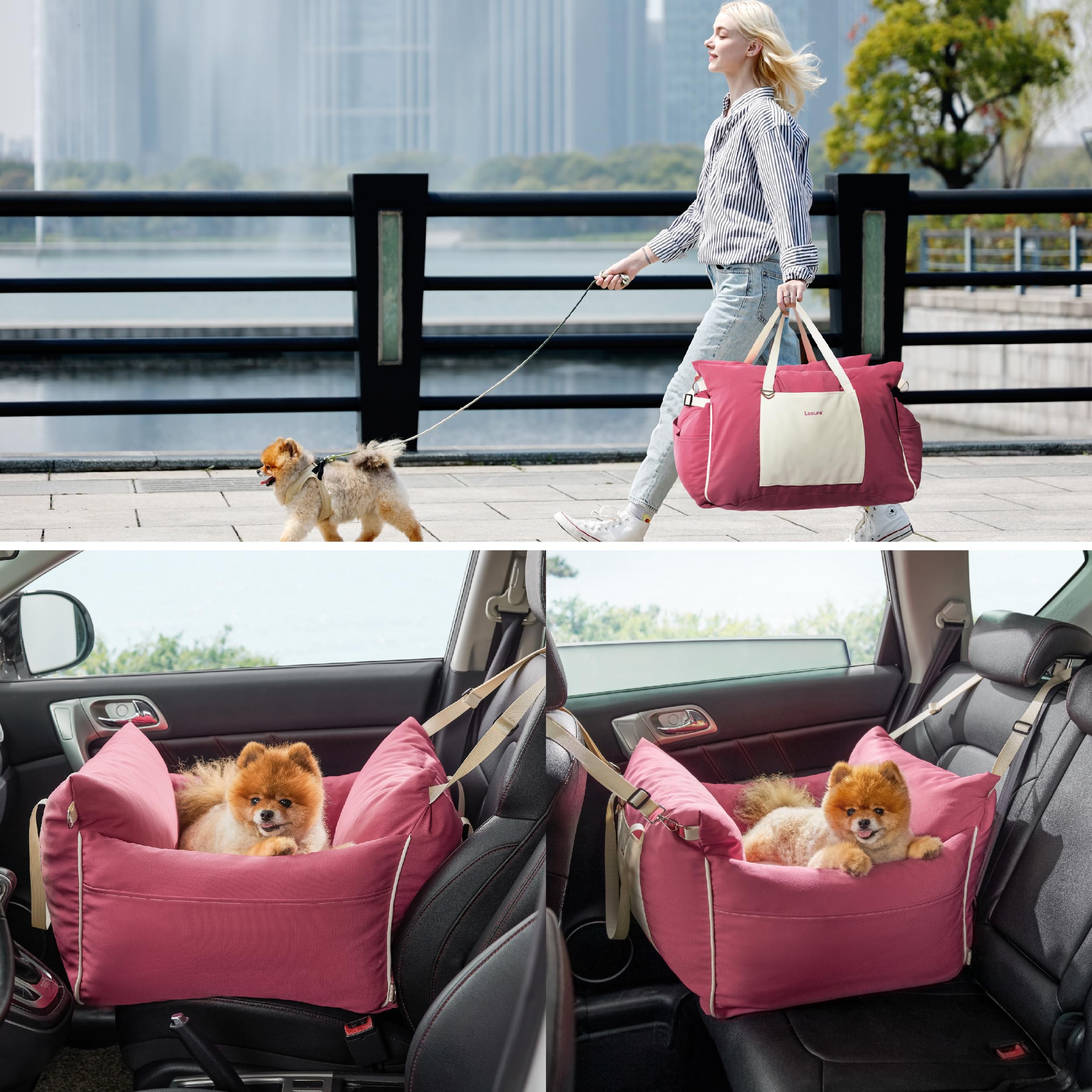 LE SURE memory-foam filling for plush, supportive rides