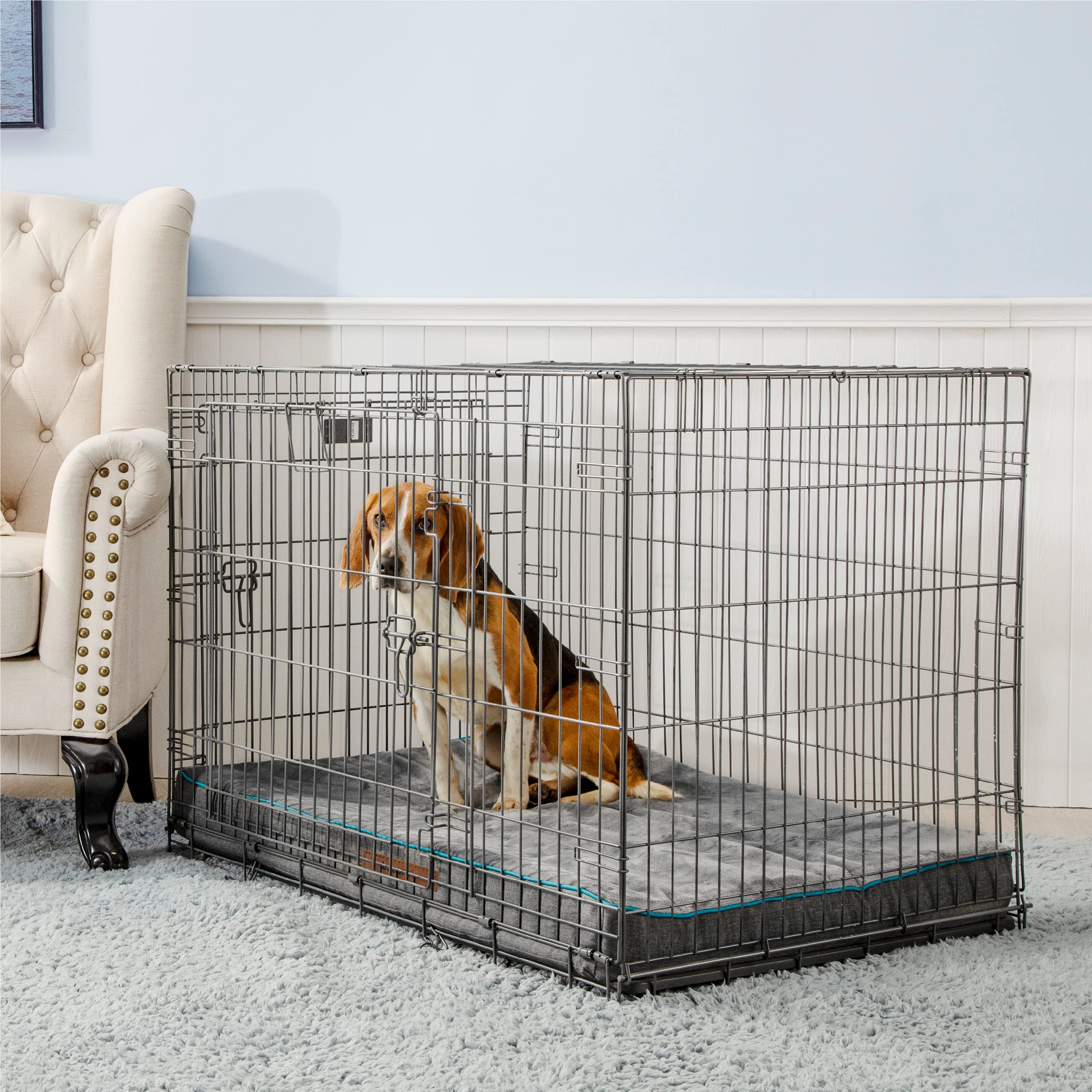 LE SURE fits 29x18x3 inch mats, ideal for medium orthopedic setups