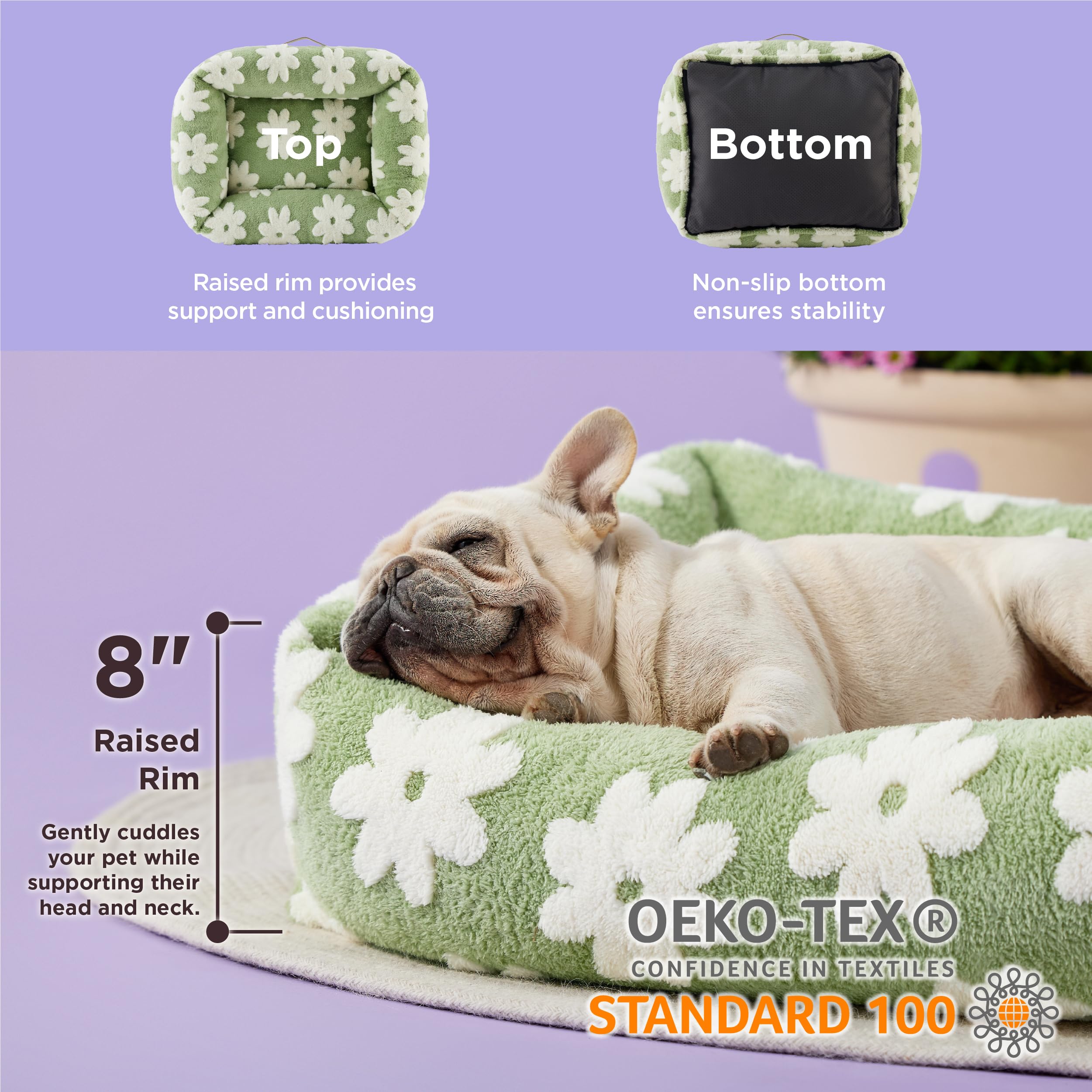 LE SURE Prints & Paws jacquard pattern enhances home decor while cozying your pet.