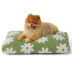 LE SURE small dog bed green outer cover for easy cleaning and comfy lounging.