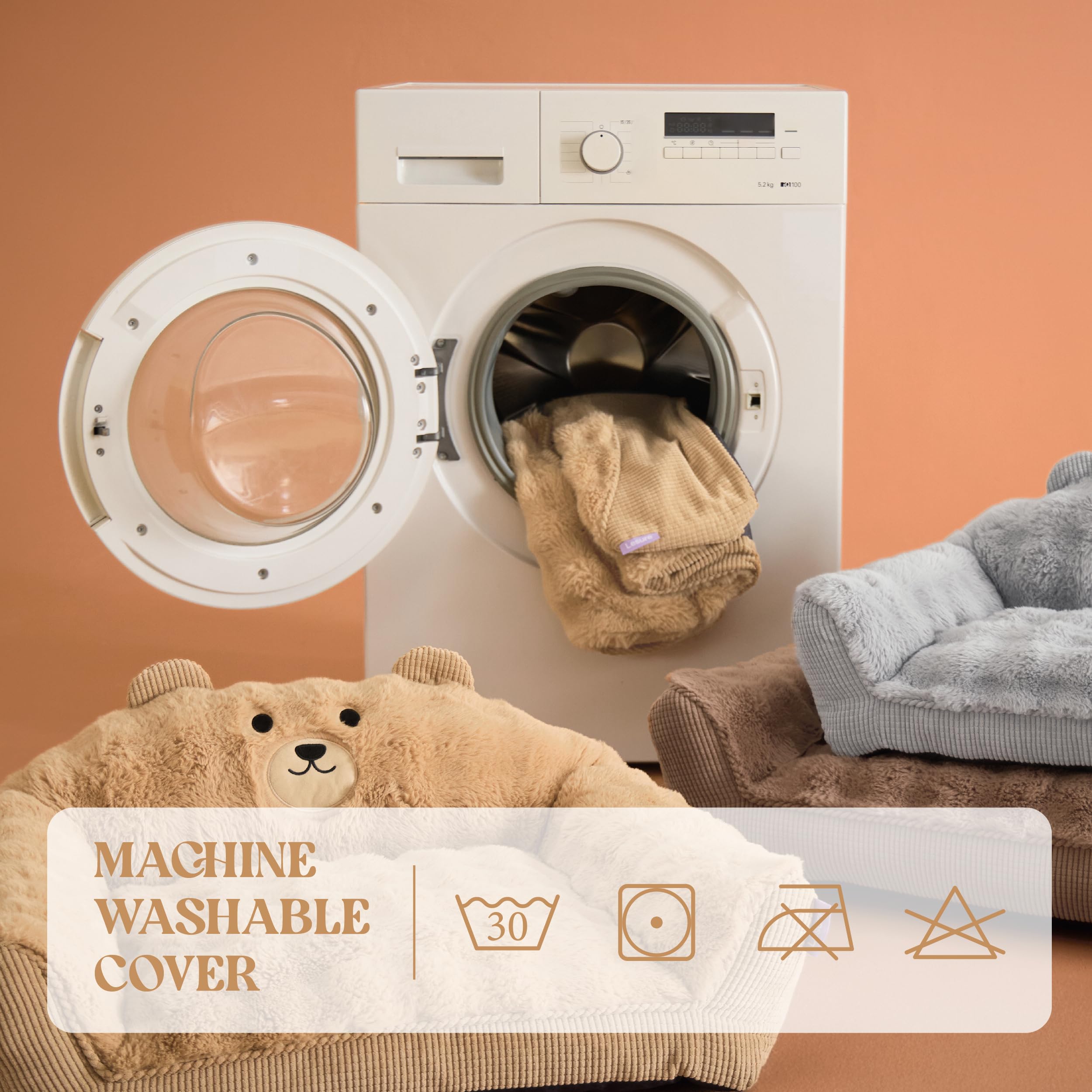 LE SURE washable cover enables simple post-play cleaning after adventures