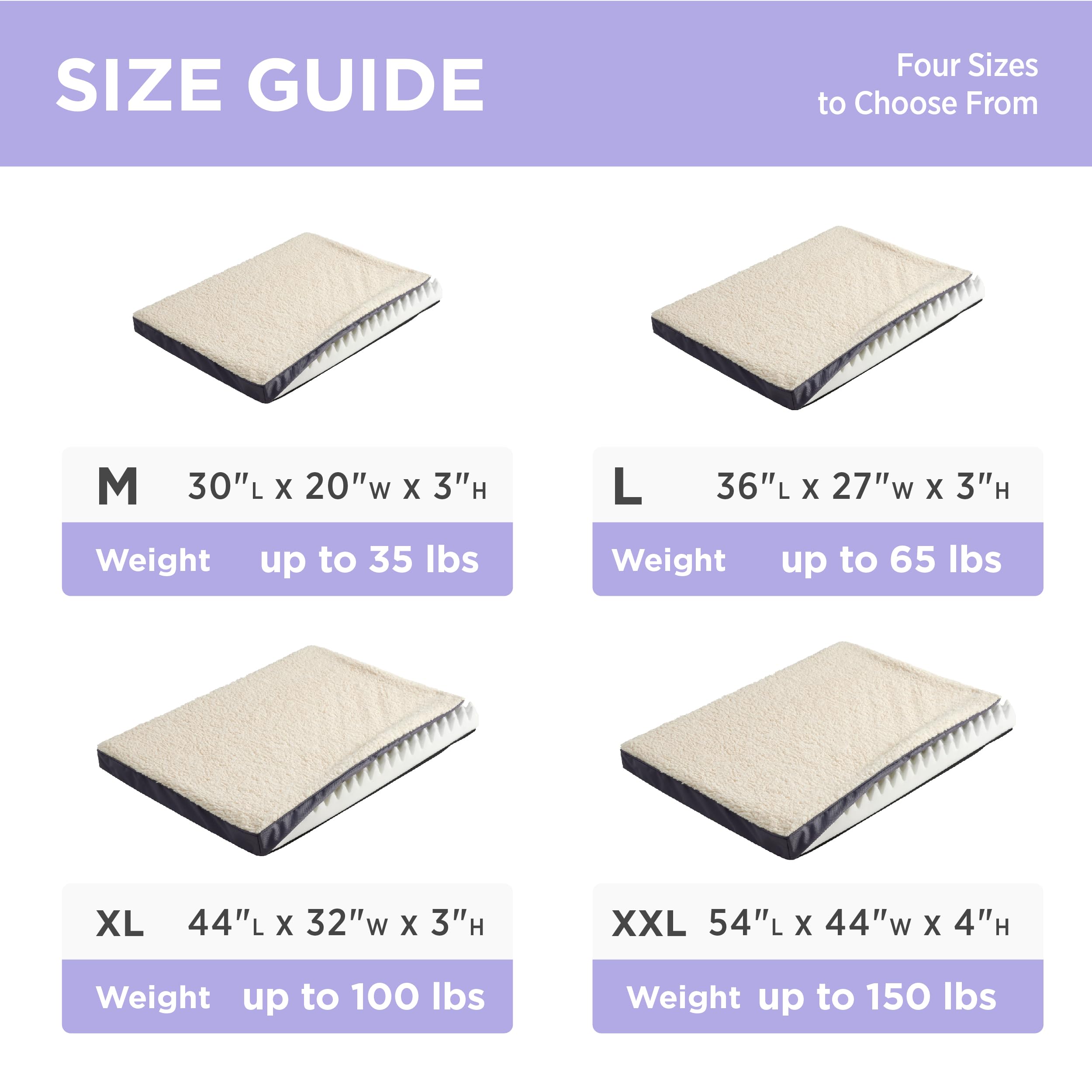 LE SURE Washable Dog Bed Cover easy care machine wash and air dry