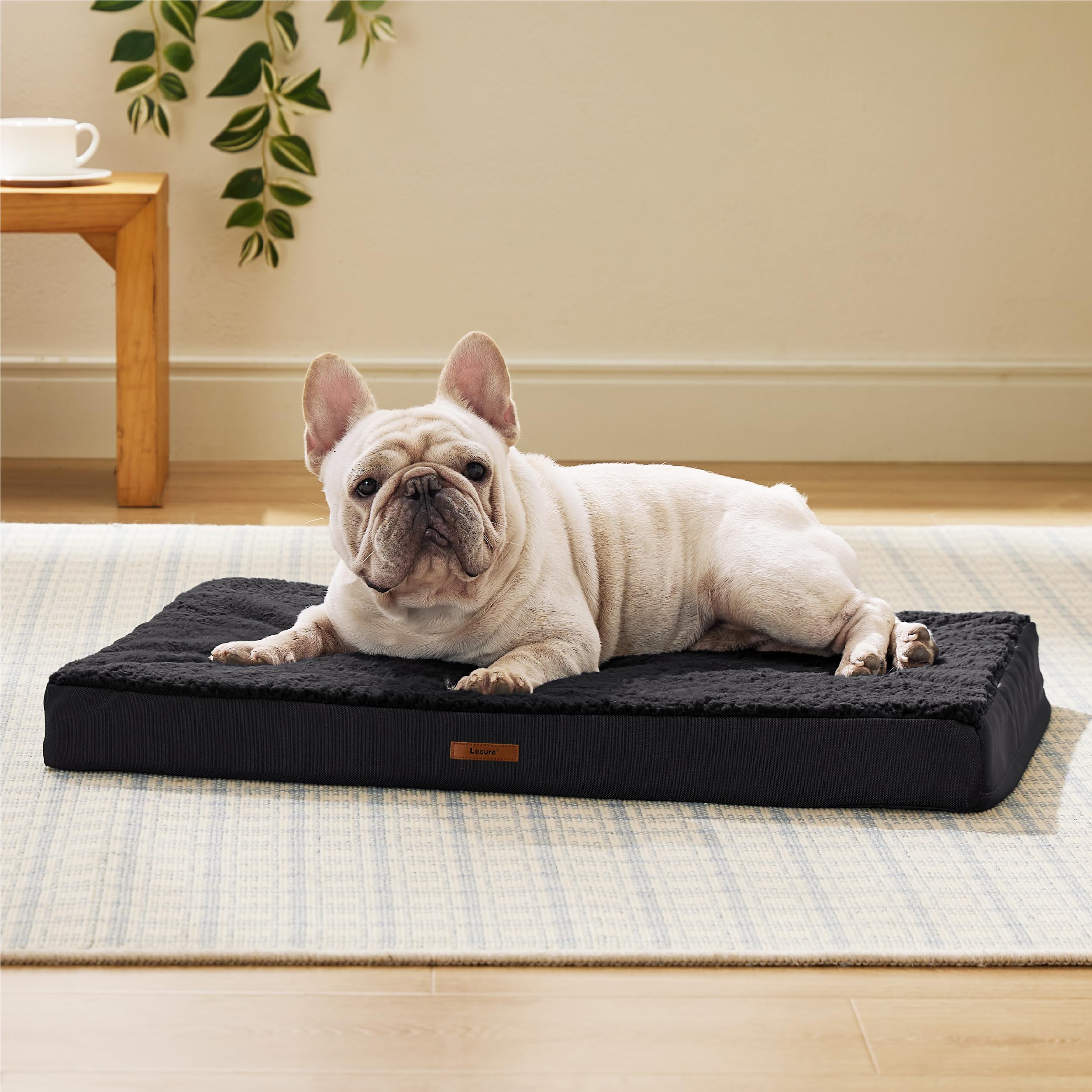 LE SURE dog bed cover medium non-slip base to keep bed in place