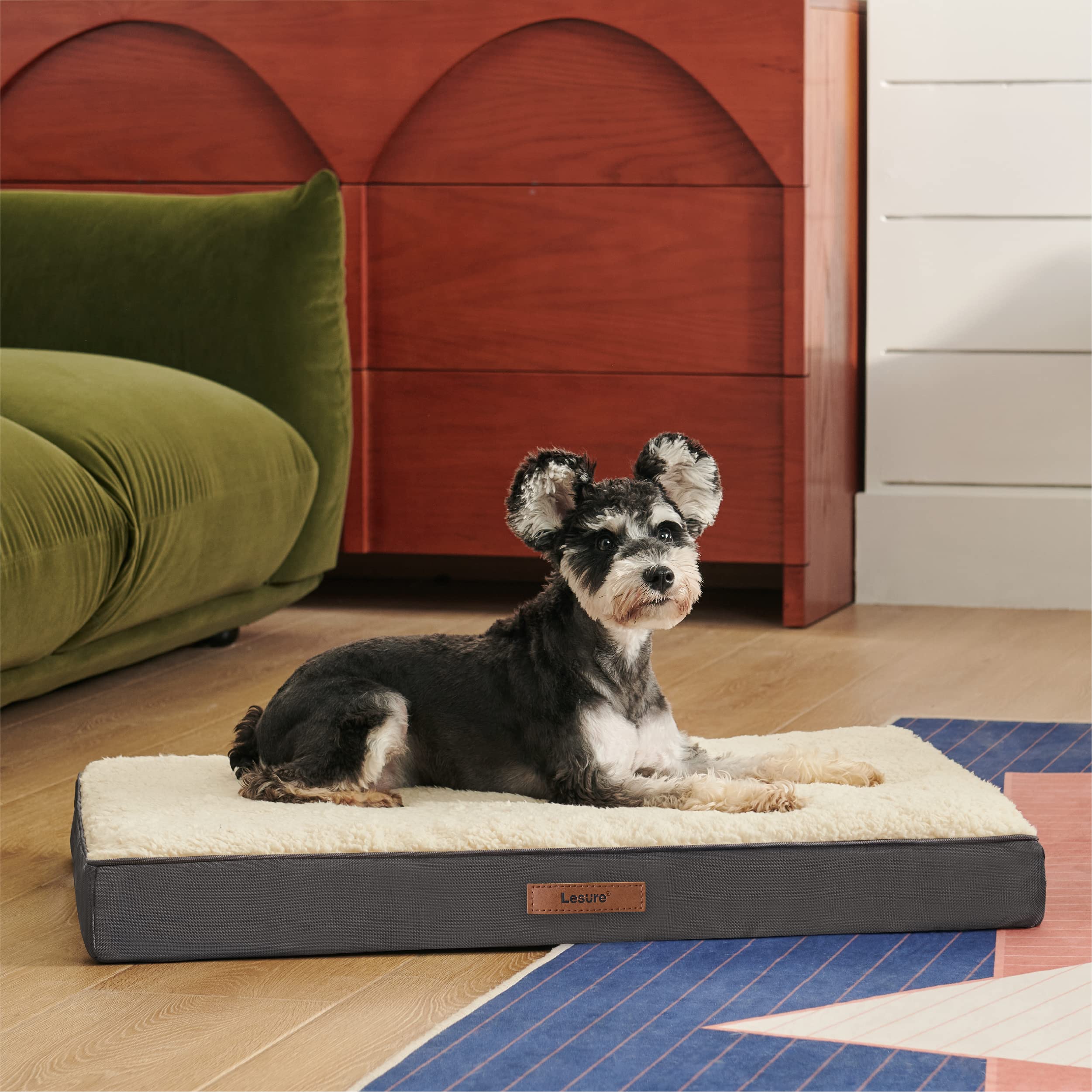 LE SURE Washable Dog Bed Cover ready to pair with orthopedic mats
