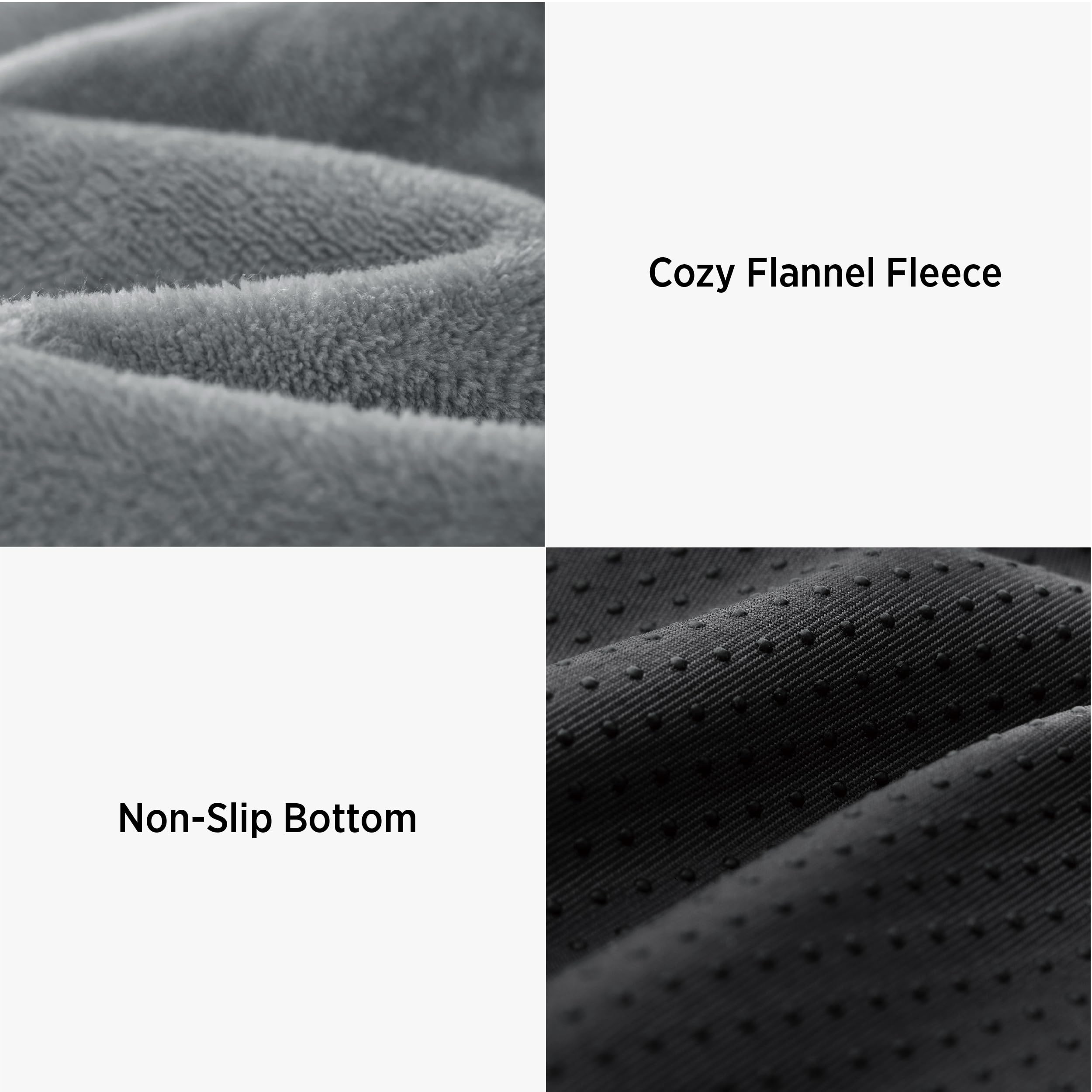 LE SURE dog bed cover waterproof surface protects foam from spills