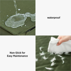 LE SURE waterproof bed cover zipper detail illustrating stain-preventing seal