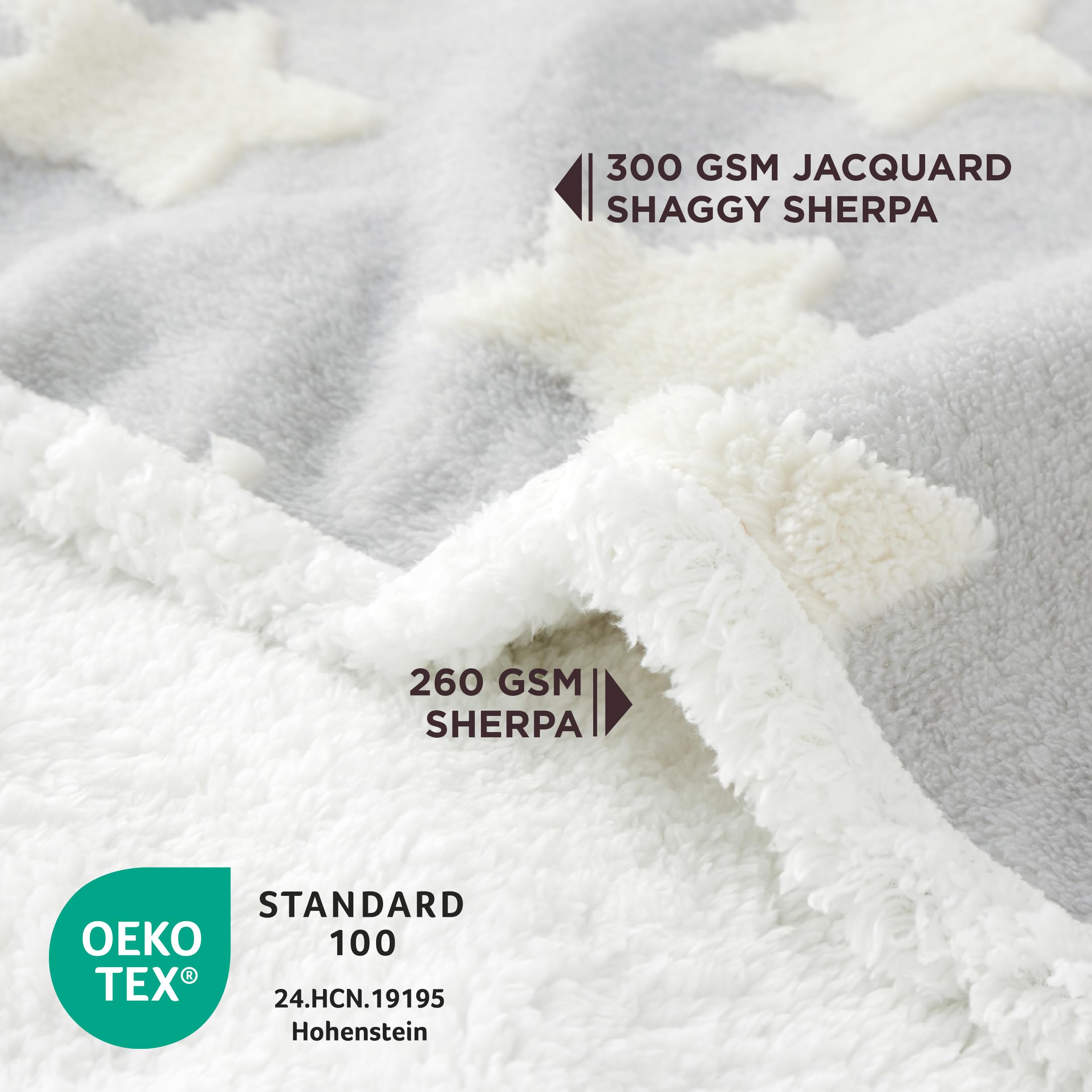 LE SURE waterproof dog blanket 3D textured star pattern adds stylish protection to living spaces
