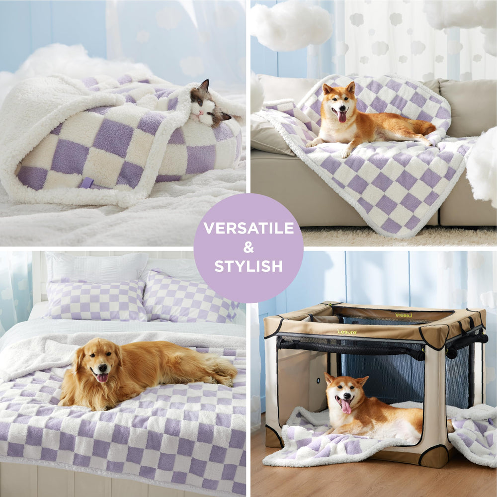 LE SURE waterproof blanket suitable for indoor and outdoor pet use.