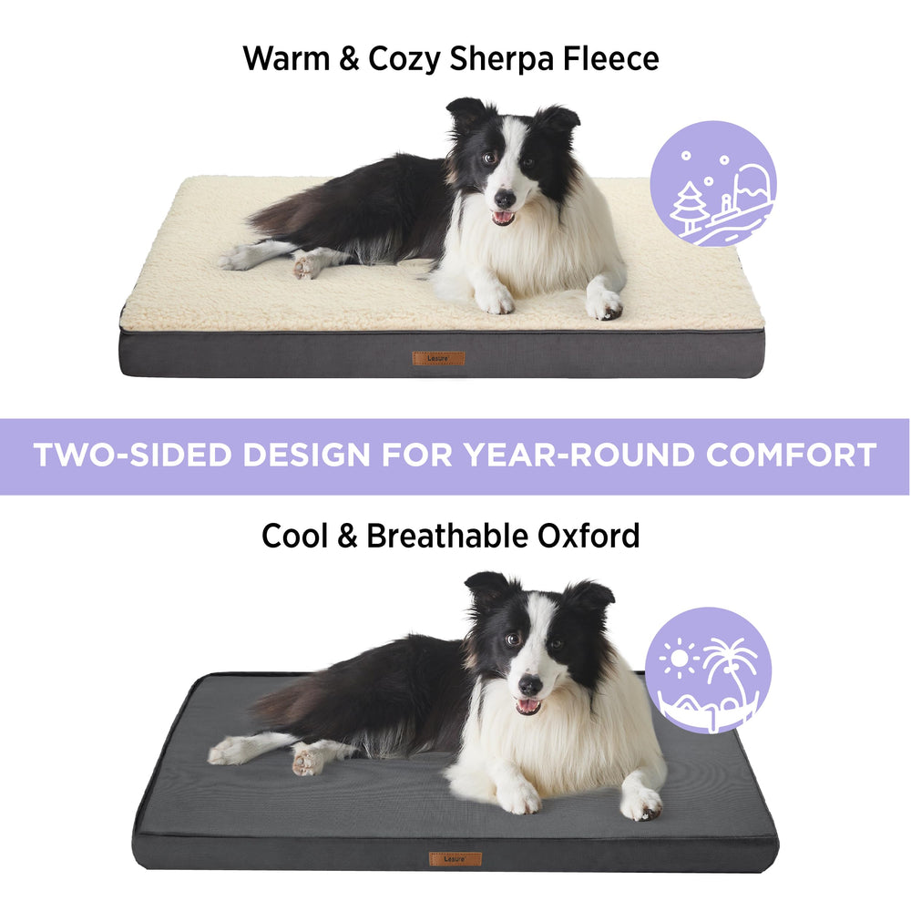 LE SURE XL cover on orthopedic mat shows secure fit and simple replacement.